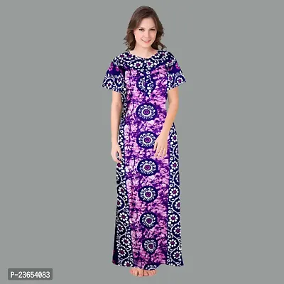 Elegant Cotton Printed Nighty For Women- Pack Of 2-thumb2