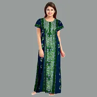 Elegant Cotton Printed Nighty For Women- Pack Of 2-thumb3