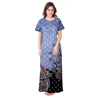 Stylish Multicoloured Cotton Printed Nighty For Women Pack Of 2-thumb3