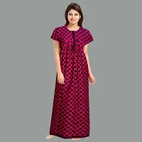 Elegant Cotton Printed Nighty For Women- Pack Of 2-thumb1