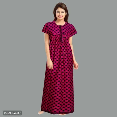 Elegant Cotton Printed Nighty For Women- Pack Of 2-thumb2