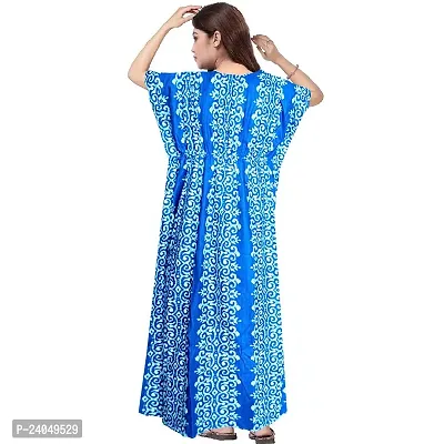 PMK FASHION 100% Cotton Kaftan for Women || Long Length Printed Nighty/Kaftan/Maxi/Night Gown/Night Dress/Nightwear Inner  Sleepwear for Women's (Combo Pack of 2)-thumb5