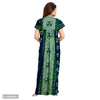 PMK FASHION 100% Cotton Nighty for Women || Long Length Printed Nighty/Maxi/Night Gown/Night Dress/Nightwear Inner  Sleepwear for. Women's (Combo Pack of 2)-thumb5