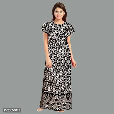 Elegant Cotton Printed Nighty For Women- Pack Of 2-thumb4