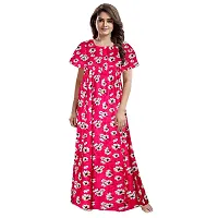 Stylish Multicoloured Cotton Printed Nighty For Women Pack Of 2-thumb3