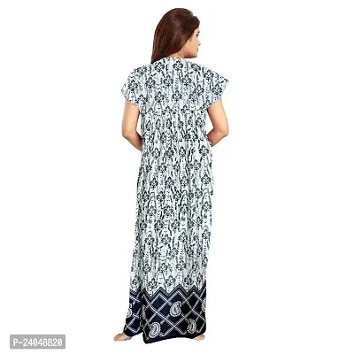 PMK FASHION 100% Cotton Nighty for Women || Long Length Printed Nighty/Maxi/Night Gown/Night Dress/Nightwear Inner  Sleepwear for Women's (Combo Pack of 2)-thumb3