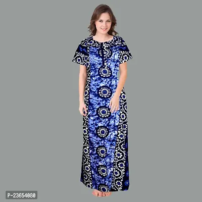 Elegant Cotton Printed Nighty For Women- Pack Of 2-thumb2