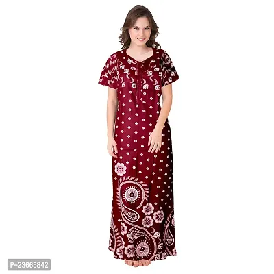 Comfortable Multicoloured Cotton Nightdress For Women Pack Of 2-thumb2