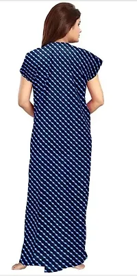 PMK FASHION 100% Cotton Nighty for Women || Long Length Printed Nighty/Maxi/Night Gown/Night Dress/Nightwear Inner  Sleepwear for Women's (Combo Pack of 2)-thumb2