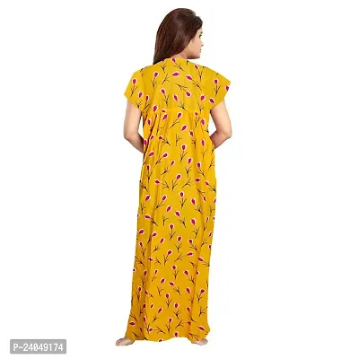 PMK FASHION 100% Cotton Nighty for Women || Long Length Printed Nighty/Maxi/Night Gown/Night Dress/Nightwear Inner  Sleepwear for Women's (Combo Pack of 2)-thumb5