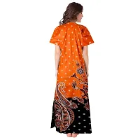 Stylish Multicoloured Cotton Printed Nighty For Women Pack Of 2-thumb4