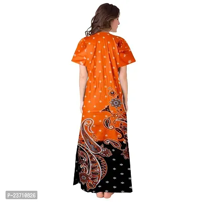 Stylish Multicoloured Cotton Printed Nighty For Women Pack Of 2-thumb5