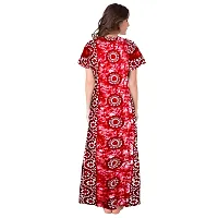 Stylish Multicoloured Cotton Printed Nighty For Women Pack Of 2-thumb2