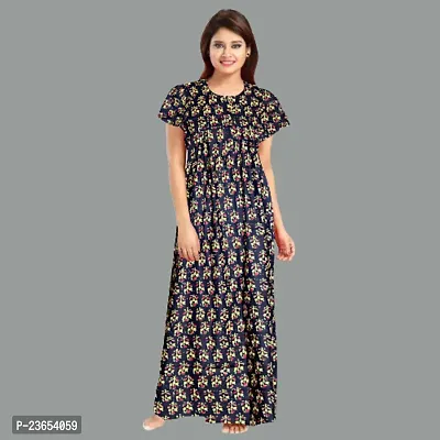 Elegant Cotton Printed Nighty For Women- Pack Of 2-thumb2