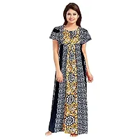 PMK FASHION 100% Cotton Kaftan for Women || Long Length Printed Nighty/Kaftan/Maxi/Night Gown/Night Dress/Nightwear Inner Sleepwear for Women's (Combo Pack of 2)-thumb3