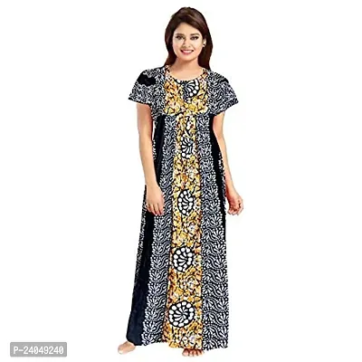 PMK FASHION 100% Cotton Kaftan for Women || Long Length Printed Nighty/Kaftan/Maxi/Night Gown/Night Dress/Nightwear Inner Sleepwear for Women's (Combo Pack of 2)-thumb4