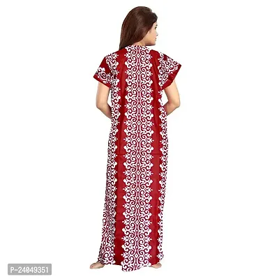 PMK FASHION 100% Cotton Kaftan for Women || Long Length Printed Nighty/Kaftan/Maxi/Night Gown/Night Dress/Nightwear Inner  Sleepwear for Women's (Combo Pack of 2)-thumb5