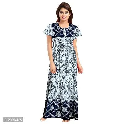 Elegant Cotton Printed Nighty For Women- Pack Of 2-thumb2