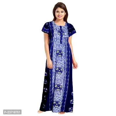 Stylish Multicoloured Cotton Printed Nighty For Women Pack Of 2-thumb4