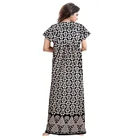 PMK FASHION 100% Cotton Nighty for Women || Long Length Printed Nighty/Maxi/Night Gown/Night Dress/Nightwear Inner  Sleepwear for Women's (Combo Pack of 2)-thumb2