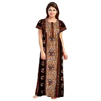 PMK FASHION 100% Cotton Kaftan for Women || Long Length Printed Nighty/Kaftan/Maxi/Night Gown/Night Dress/Nightwear Inner  Sleepwear for Women's (Combo Pack of 2)-thumb1