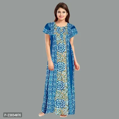 Elegant Cotton Printed Nighty For Women- Pack Of 2-thumb4