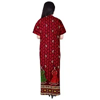 PMK FASHION 100% Cotton Nighty for Women || Long Length Printed Nighty/Maxi/Night Gown/Night Dress/Nightwear Inner  Sleepwear for Women's (Combo Pack of 2)-thumb2