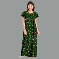 Elegant Cotton Printed Nighty For Women- Pack Of 2-thumb1