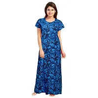 Elegant Cotton Printed Nighty For Women- Pack Of 2-thumb1