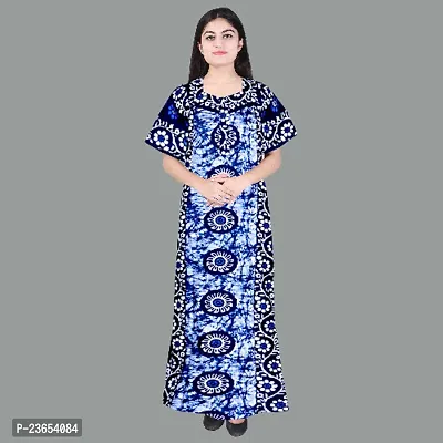 Elegant Cotton Printed Nighty For Women- Pack Of 2-thumb2