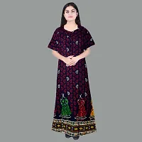 Elegant Cotton Printed Nighty For Women- Pack Of 2-thumb1