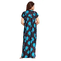 PMK FASHION 100% Cotton Nighty for Women || Long .,Length Printed Nighty/Maxi/Night Gown/Night Dress/Nightwear Inner  Sleepwear for Women's (Combo Pack of 2)-thumb2