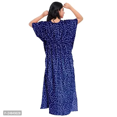 PMK FASHION 100% Cotton Kaftan for Women || Long Length Printed Nighty/Kaftan/Maxi/Night Gown/Night Dress/Nightwear Inner  Sleepwear for Women's (Combo Pack of 2)-thumb3