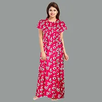 Elegant Cotton Printed Nighty For Women- Pack Of 2-thumb1