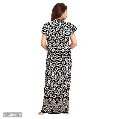 PMK FASHION 100% Cotton Nighty for Women || Long Length Printed Nighty/Maxi/Night Gown/Night Dress/Nightwear Inner  Sleepwear for Women's (Combo Pack of 2)-thumb3