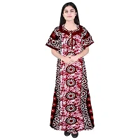 PMK FASHION 100% Cotton Nighty for Women || Long Length Printed Nighty/Maxi/Night Gown/Night Dress/Nightwear Inner  Sleepwear for Women's (Combo Pack of 2)-thumb3