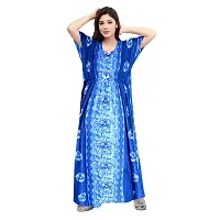 PMK FASHION 100% Cotton Kaftan for Women || Long Length Printed Nighty/Kaftan/Maxi/Night Gown/Night Dress/Nightwear Inner  Sleepwear for Women's (Combo Pack of 2)-thumb1