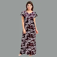 Elegant Cotton Printed Nighty For Women- Pack Of 2-thumb1