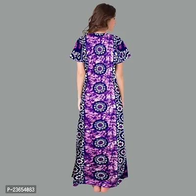 Elegant Cotton Printed Nighty For Women- Pack Of 2-thumb3