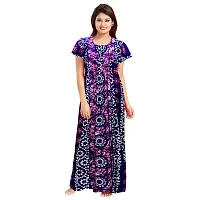 PMK FASHION 100% Cotton Nighty for Women || Long Length Printed Nighty/Maxi/Night Gown/Night Dress/Nightwear Inner  Sleepwear for Women's (Combo Pack of 2)-thumb3