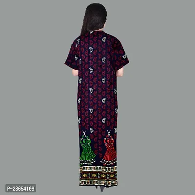 Elegant Cotton Printed Nighty For Women- Pack Of 2-thumb3