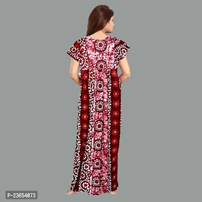 Elegant Cotton Printed Nighty For Women- Pack Of 2-thumb3