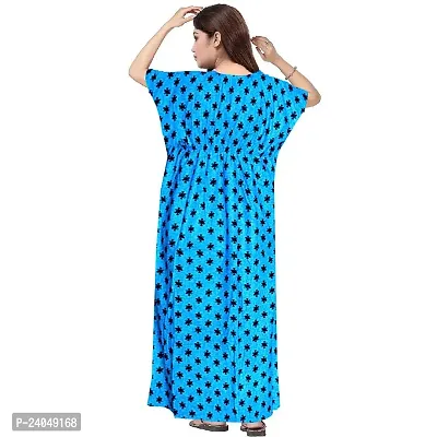 PMK FASHION 100% Cotton Kaftan for Women || Long Length Printed Nighty/Kaftan/Maxi/Night Gown/Night Dress/Nightwear Inner  Sleepwear for Women's (Combo Pack of 2)-thumb3