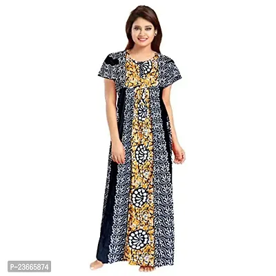 Comfortable Multicoloured Cotton Nightdress For Women Pack Of 2-thumb4