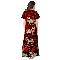 PMK FASHION 100% Cotton Kaftan for Women || Long Length Printed Nighty/Kaftan/Maxi/Night Gown/Night Dress/Nightwear Inner  Sleepwear for Women's (Combo Pack of 2)-thumb3