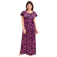 PMK FASHION 100% Cotton Kaftan for Women || Long Length Printed Nighty/Kaftan/Maxi/Night Gown/Nightwear Inner  Sleepwear for Women's (Combo Pack of 2)-thumb3