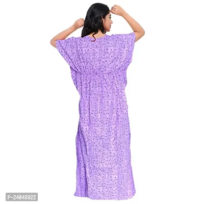 PMK FASHION 100% Cotton Kaftan for Women || Long Length Printed Nighty/Kaftan/Maxi/Night Gown/Night Dress/Nightwear Inner  Sleepwear for Women's (Combo Pack of 2)-thumb3