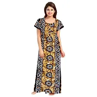 PMK FASHION 100% Cotton Kaftan for Women || Long Length Printed Nighty/Kaftan/Maxi/Night Gown/Night Dress/Nightwear Inner  Sleepwear for Women's (Combo Pack of 2)-thumb1