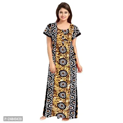 PMK FASHION 100% Cotton Kaftan for Women || Long Length Printed Nighty/Kaftan/Maxi/Night Gown/Night Dress/Nightwear Inner  Sleepwear for Women's (Combo Pack of 2)-thumb2