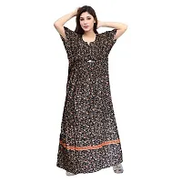 PMK FASHION 100% Cotton Kaftan for Women || Long Length Printed Nighty/Kaftan/Maxi/Night Gown/Night Dress/Nightwear Inner  Sleepwear for Women's (Combo Pack of 2)-thumb1